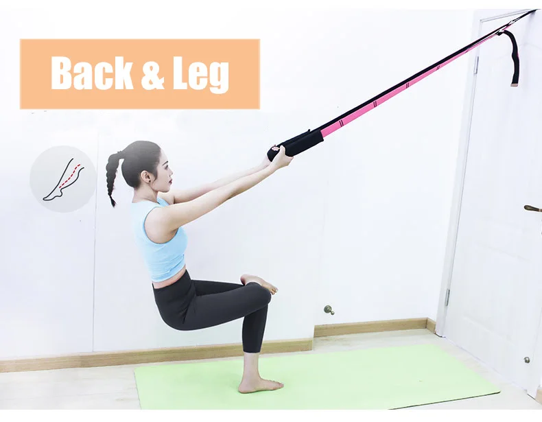 Регулируемый ремень для растяжки ног женщин тянущийся пояс балета танцев