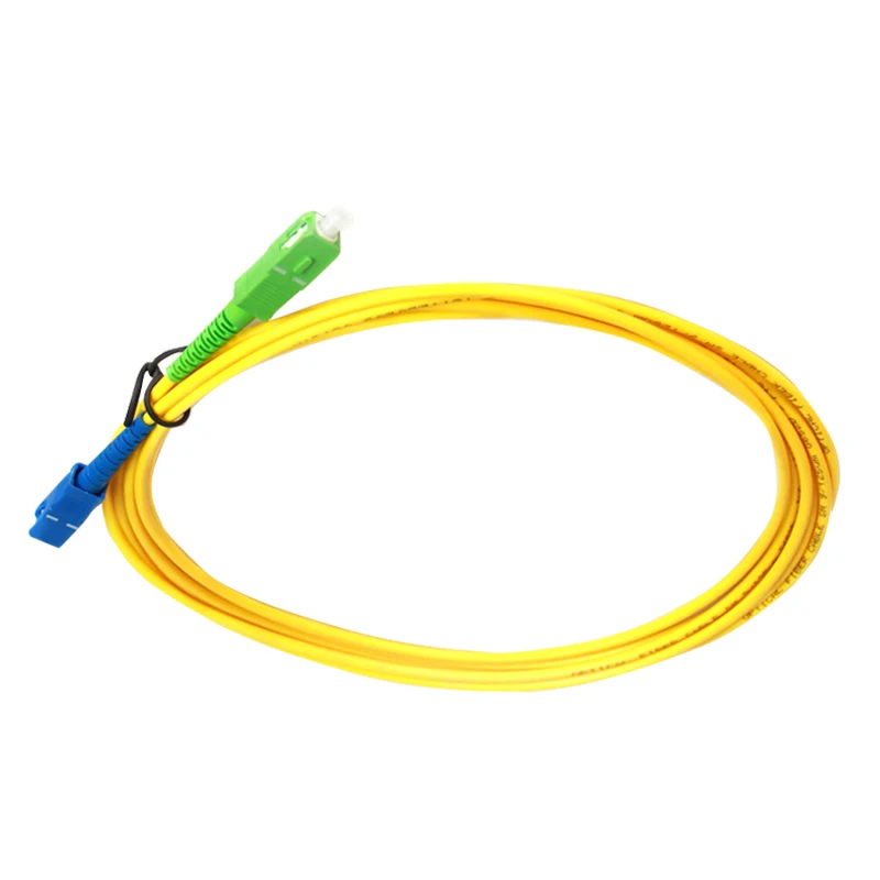 20pcs 1M SCAPC to SCUPC fiber optic cable sx core patch cord Singlemode Simplex 9/125 2.0mm or 3.0mm ftth cable fibre optique