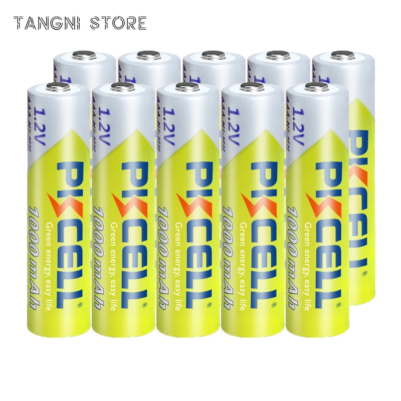 

Tangni 10PCS 1.2v NI-MH AAA Battery 3A 1000MAH AAA Rechargeable Battery aaa nimh battery batteries rechargea for