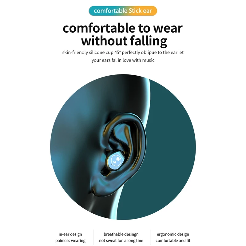 F9 Bluetooth 5 0 наушники светодиодный цифровой дисплей HIFI мини в ухо спортивные