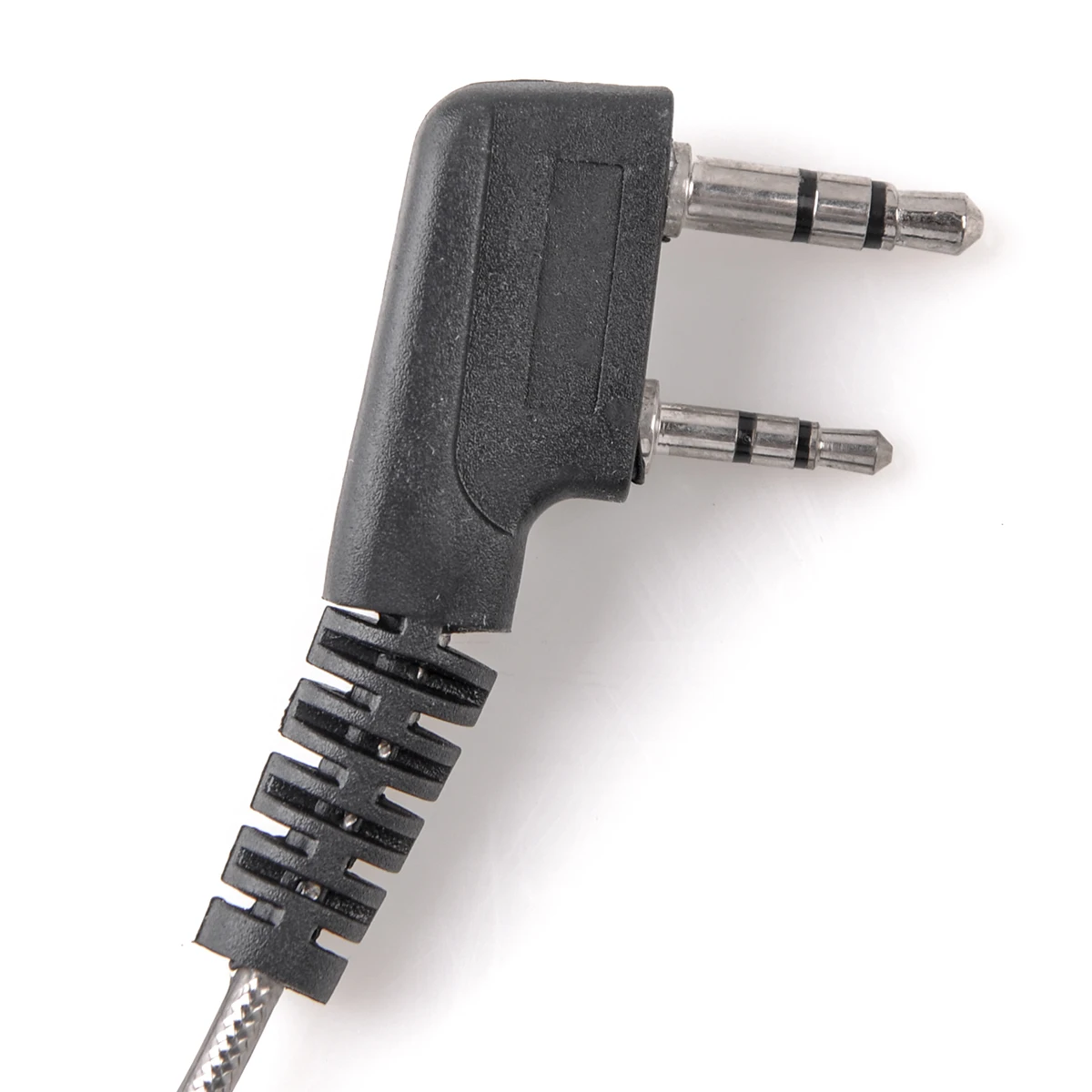 walkie talkie baofeng earphone uv 5r earbuds ptt with mic in ear hook headphone k port two way radio headset uv 5r bf 888s free global shipping