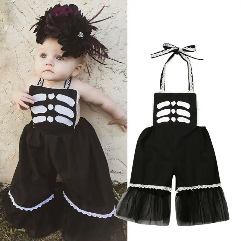 Детский комбинезон для новорожденных девочек с широкими штанинами детей от 0 до 24