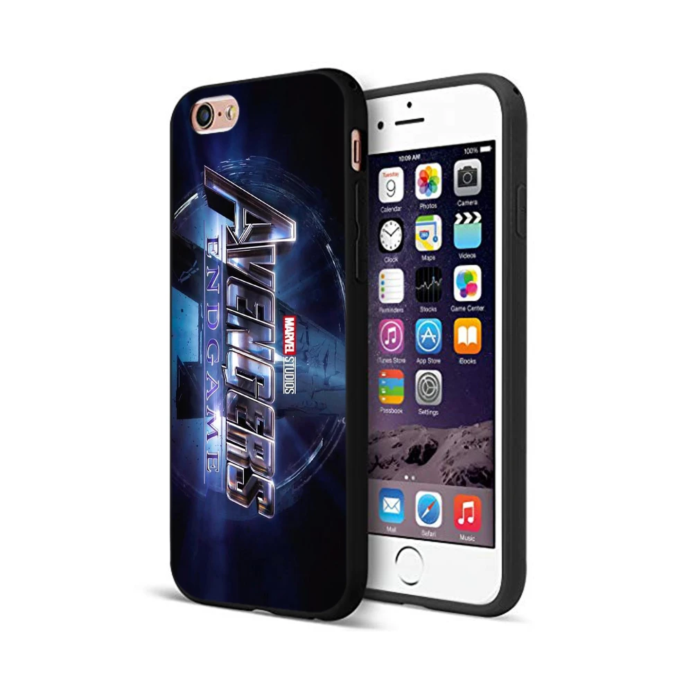 Черный ТПУ чехол для iphone 5 5s se 6 6s 7 8 plus x 10 силиконовый XR XS MAX Мстители Endgame комиксы