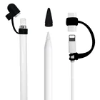 Держатель для карандаша Apple, крышка с наконечником, Кабель-адаптер, трос для iPad Pro, силиконовый чехол для карандаша, 3 в 1, аксессуары для стилуса