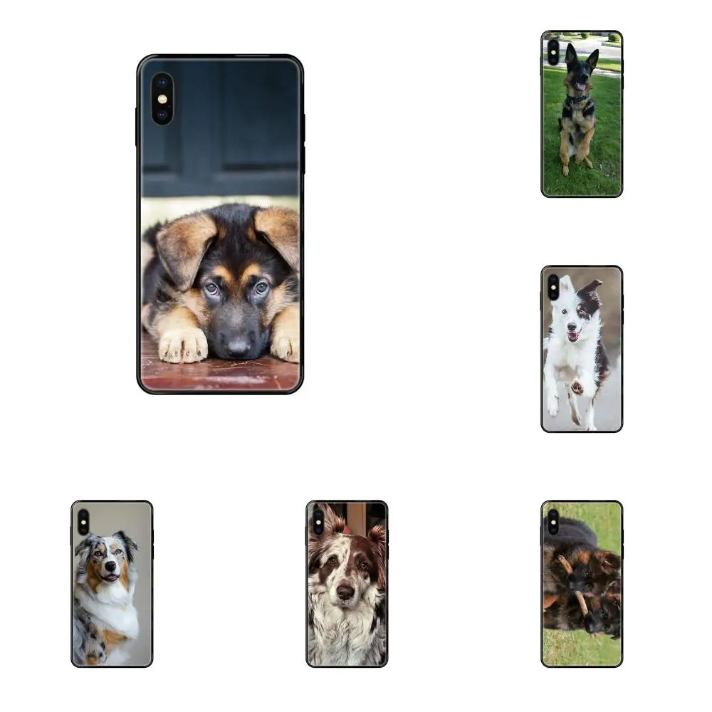 Мягкий Силиконовый ТПУ черный дизайн для iPhone 11 12 Pro 5 5S SE 5C 6 6S 7 8X10 XR XS Plus|Бамперы| |