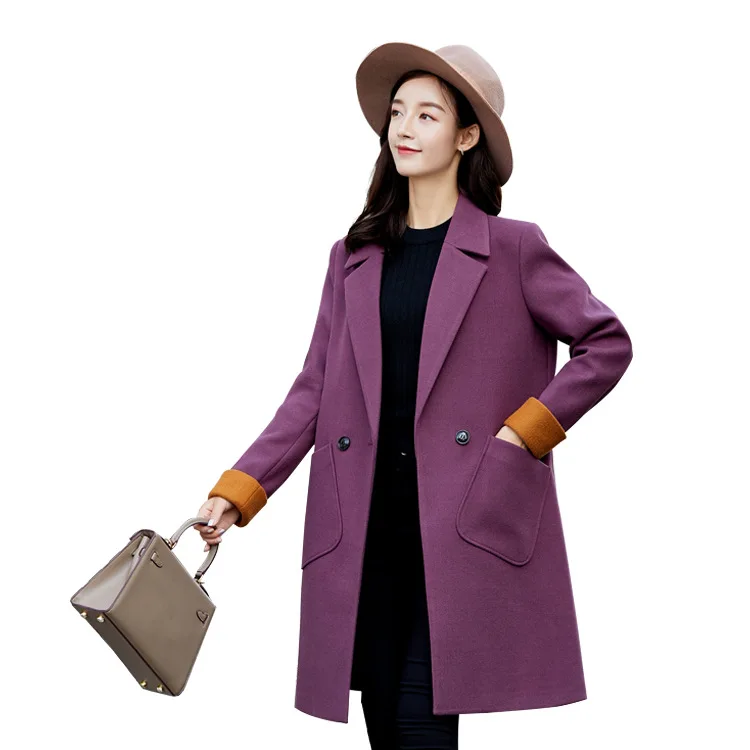

2018 new winter coat female temperament commuter dress cloth cloth coat coat