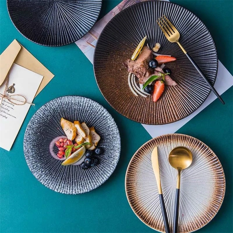 

Japanese Nordic Family Food Dish Steak Main Course Western Creative Dinner Plate Household Ceramic Pasta Cutlery Tableware Hotel