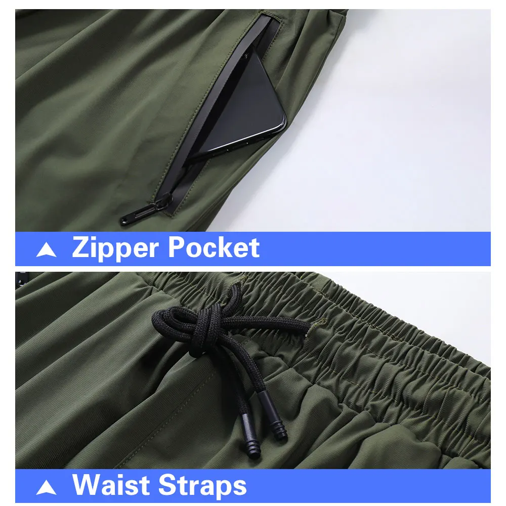 Men's Ice Silk Breathable Jogging Pants Sports Trousers Track Pants Gym Fitness Sweatpants Male Bodybuilding Training Bottoms