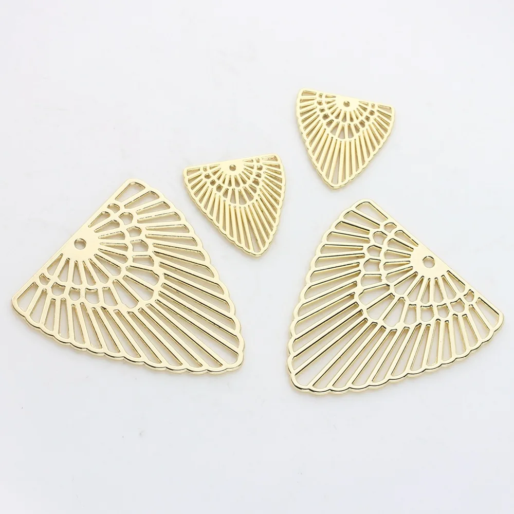

Zinc Alloy Hollow Exaggerated Geometry Leaves Charms Linker Connector For DIY Jewelry Earrings Making Finding Accessories
