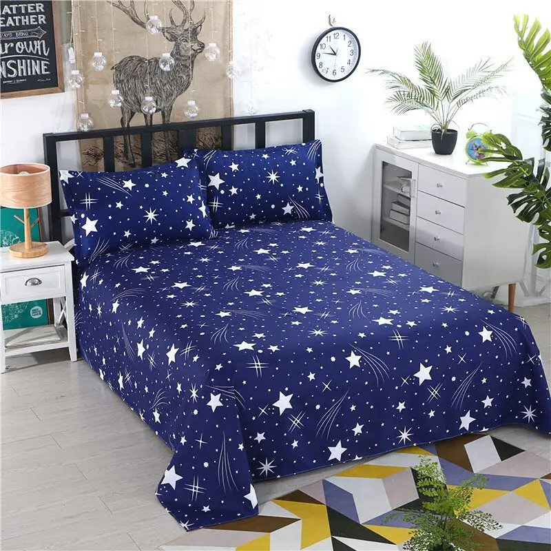 

Bed Sheet 1 pcs Decor Brand 100% Cotton Bed Sheets Home Textile Para Bed Sheet New Pattern Protector Bed Coverlet 2020
