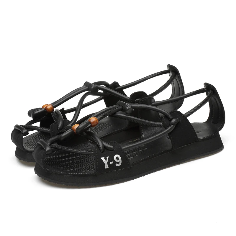 Сандалии мужские с закрытым носком Модные дышащие уличные туфли эластичной