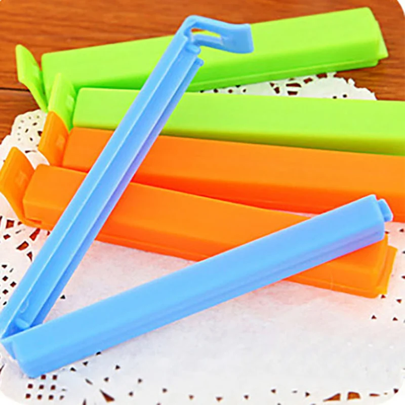 

10/8/6Pcs 11cm Portable Kitchen Storage Food Snack Seal Sealing Bag Clips Sealer Clamp Plastic Bag Clips Tool Random Color