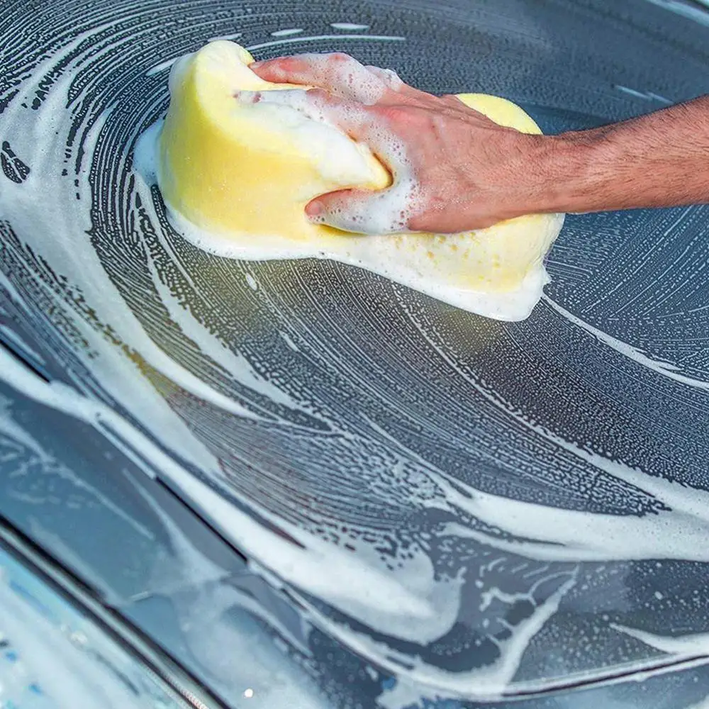 Губка для мытья автомобиля очищающая ячеистая деталь Коралловая Абсорбирующая