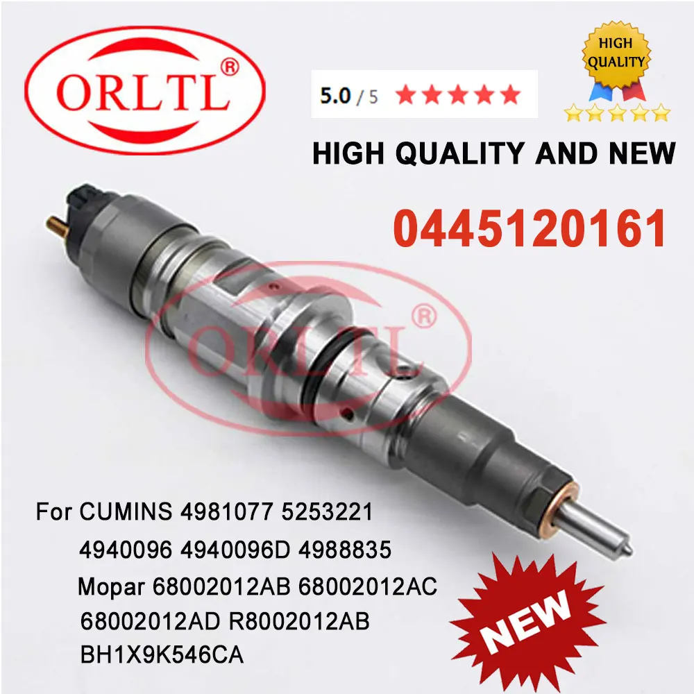 

ORLTL 0445120161 Diesel CR Fuel Injector For Mopar 68002012AB 68002012AC 68002012AD R8002012AB BH1X9K546CA 4940096 4940096D