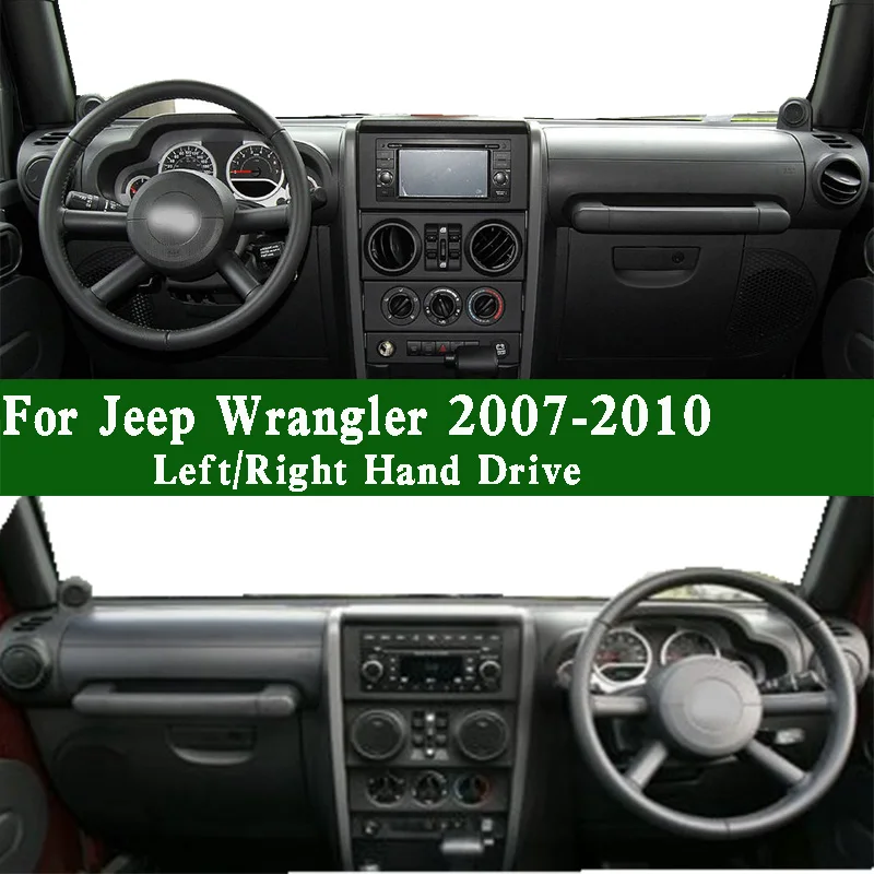 

Подходит для Jeep Wrangler II TJ 2007 2008 2009 2010 коврик для приборной панели, защитный коврик, коврик для приборной панели