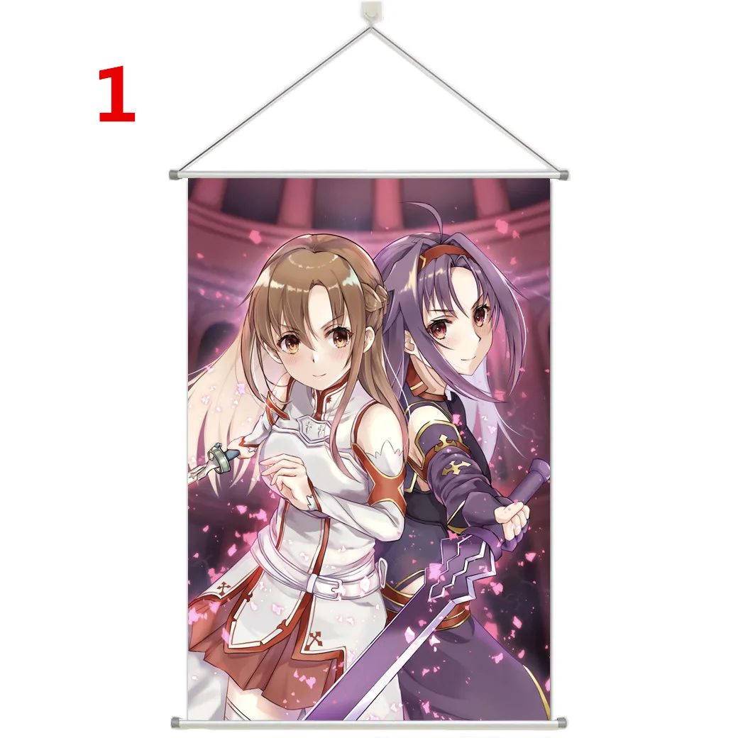 Меч искусство онлайн конно юуки Asuna Детская комната Декор стена холст живопись