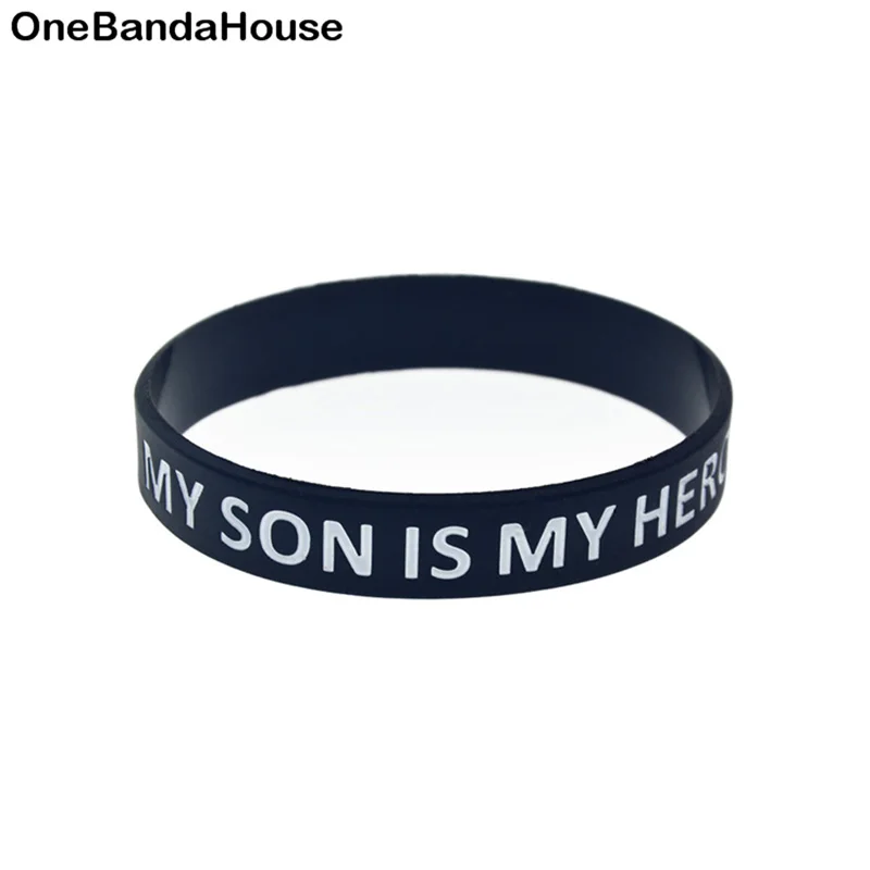 1 шт. силиконовый браслет с логотипом Мой сын герой|Браслеты шармами| |