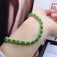 kjjeaxcmy fine jewelry s925 sterling silver inlaid natural jasper new girl popular hand bracelet support test chinese style