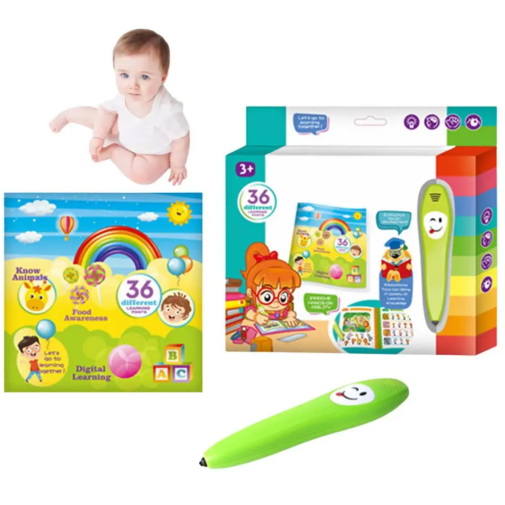 

Electronic Reading Pen Kids Learning Books With Reading Pen With Standard Pronunciation And Recording Function Early Education I