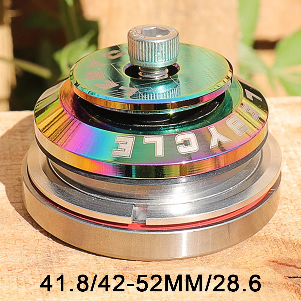 

MTB Bike Double Bearings Headset Straight Tapered Tube Fork 28.6mm 44mm CNC Machining Bicycle Parts Accessories
