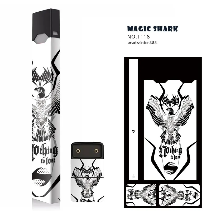 Волшебная Акула череп крутая Пленка Наклейки для электронной сигареты