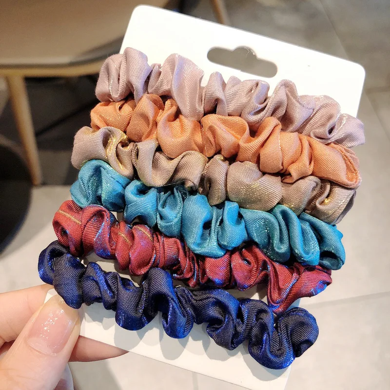 4 6 шт./лот резинка для волос держатель хвоста резиновая повязка девочек женские