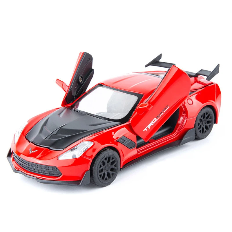 1:32 литье под давлением Модель автомобиля игрушки металлические колеса CORVETTE