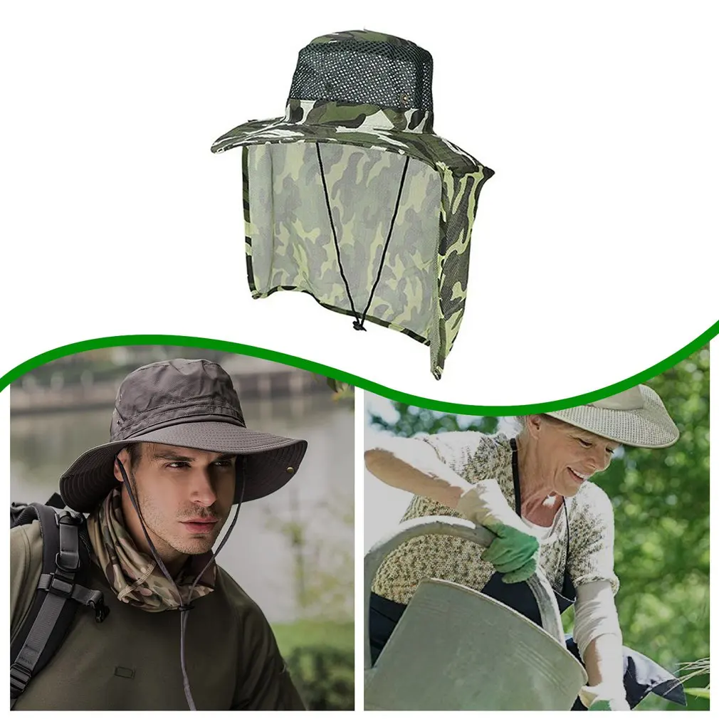 Защита от ультрафиолета защита лица и шеи камуфляжная солнцезащитная Кепка с