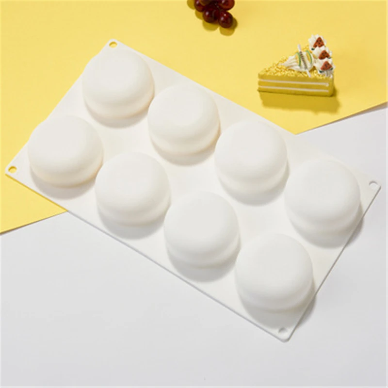 100% Высокое качество плоские круглые силиконовые мусс форма для выпечки тортов DIY