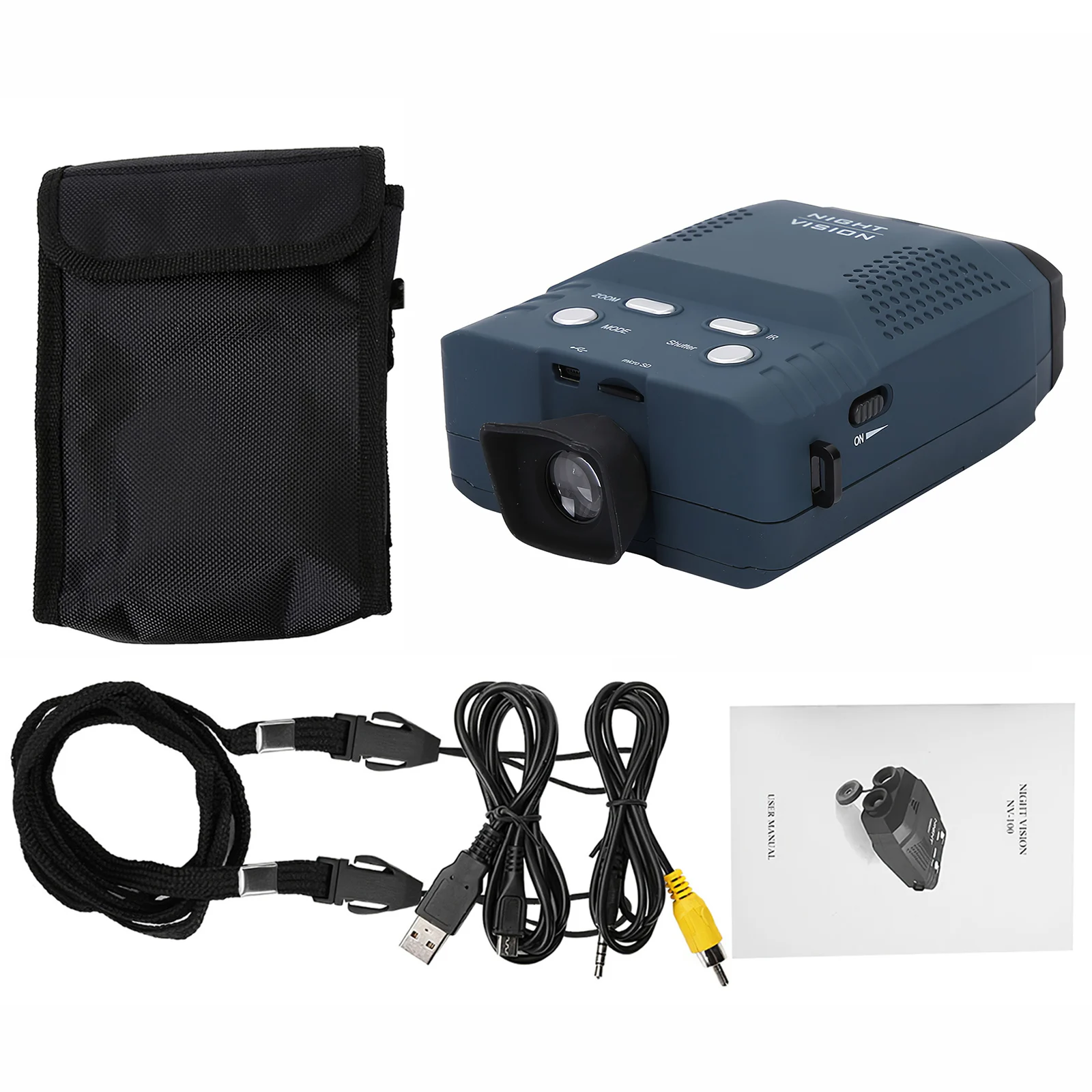 

Digital Night Vision Monocular Red Light High Definition Night Vision Device with Lanyard for Outdoor Night Fishing Rescue