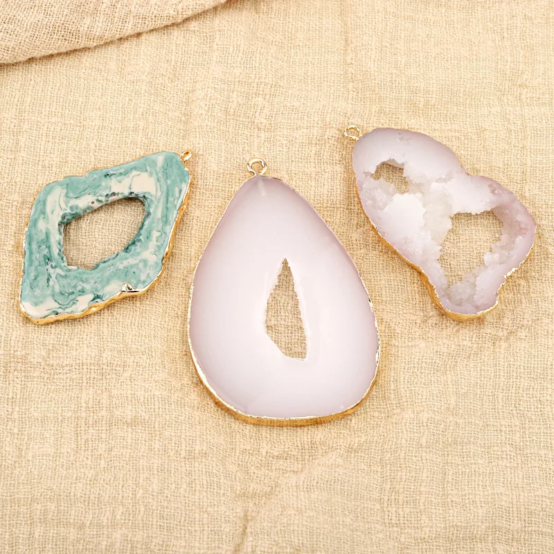 1 шт. большие нерегулярные серьги капли подвески из смолы женские ожерелье сделай