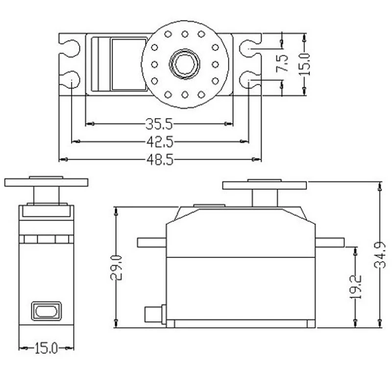 3 шт k power m0260 4 кг крутящий момент мик
