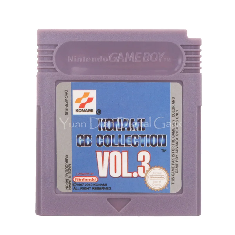 Картридж для игровой консоли Nintendo GBC карта Konami GB коллекция VOL.3 версия на