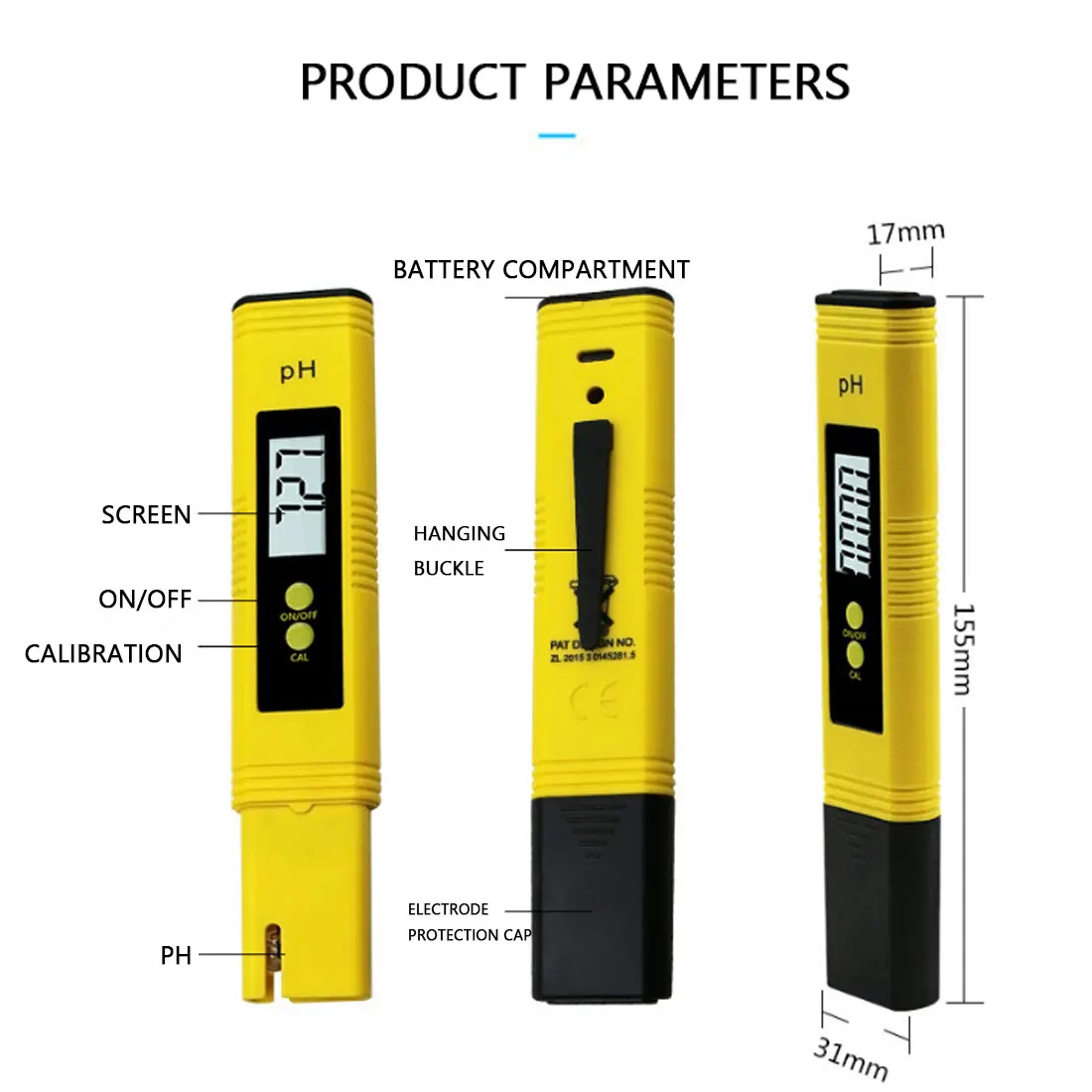 

Digital LCD PH Meter Pen Automatic Calibration PH Test Tools Water Quality Monitor Meter Home Swimming Pool Checker Spa Aquarium