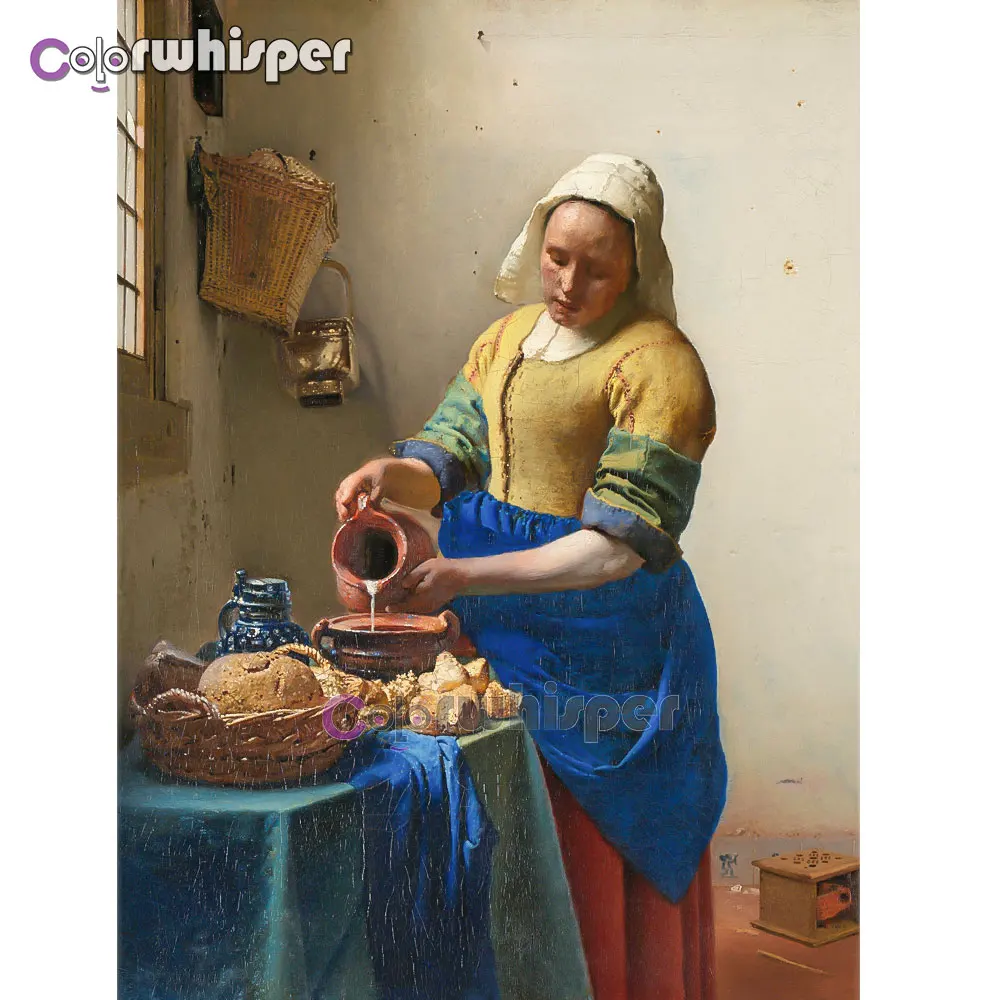 

Diamond Painting 5D Full Square/Round Drill The Milkmaid Daimond Embroidery Painting Cross Stitch Mosaic Crystal Picture 161QW