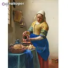 Алмазная картина 5D полностью квадратнаякруглая дрель Milkmaid Daimond вышивка крестом мозаика кристальная картина 161QW