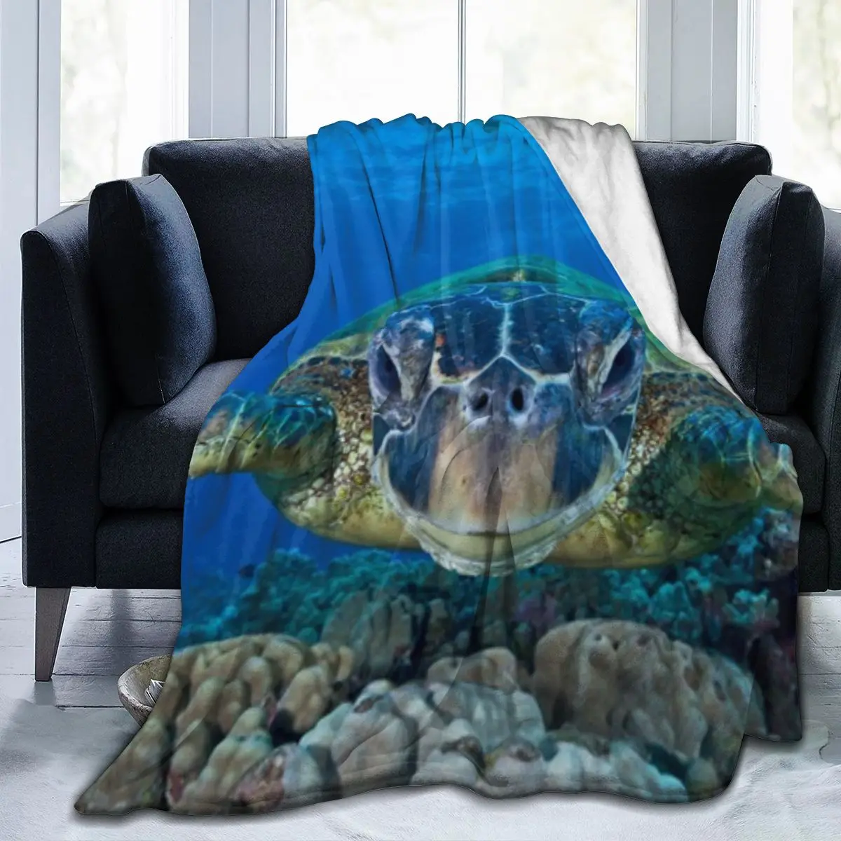 

Sea Turtle Wild Marine Animals In Ocean Super Soft And Cozy Fleece Blanket Perfect For Couch Sofa Or Bed Dropship Wholesale