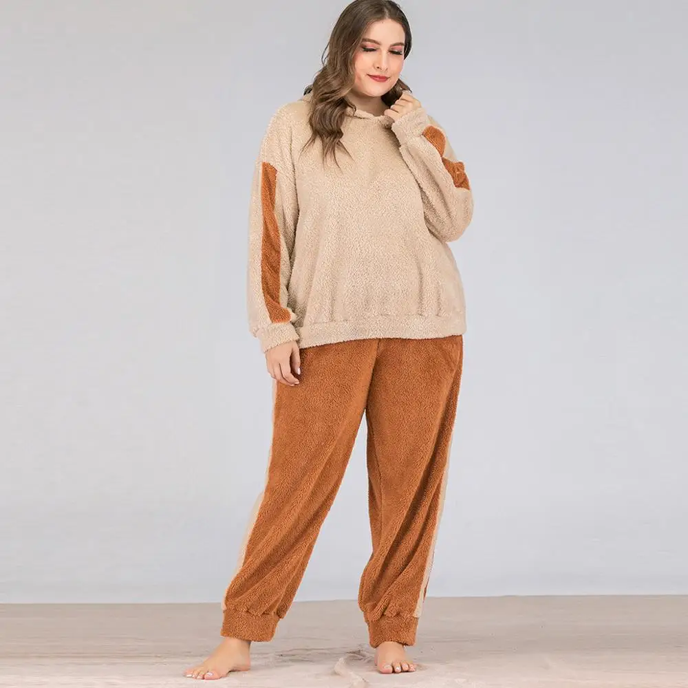 Осенне зимняя свободная бархатная Толстовка цвета хаки с длинными рукавами