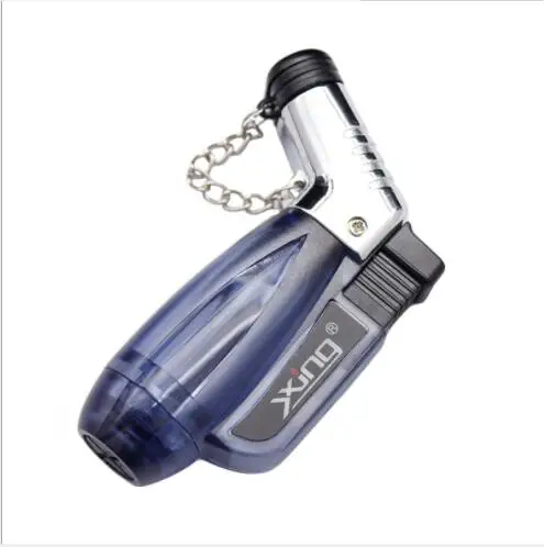 Ветрозащитный локоть двойной прямой пламя креативный 2 Видимый Бутан газовая