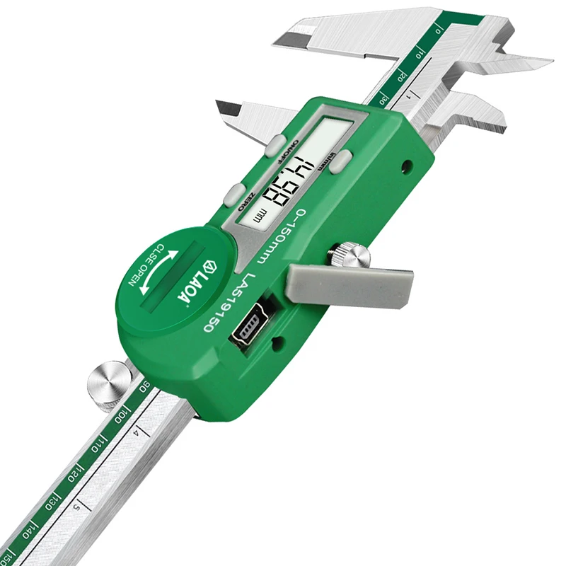 

LAOA Digital Vernier Caliper Waterproof Stainless Steel Electronic 150mm Measuring Tool 6 inch Measuring Instrument Micrometer