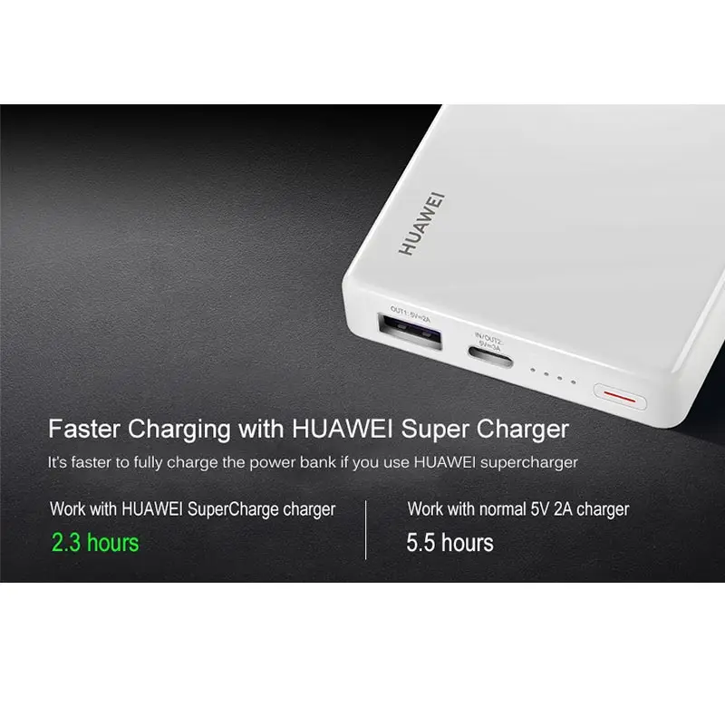 

HUAWEI 12000mAh Power Bank 40W Type-C Port USB Interface Fast Charging 10V 4A