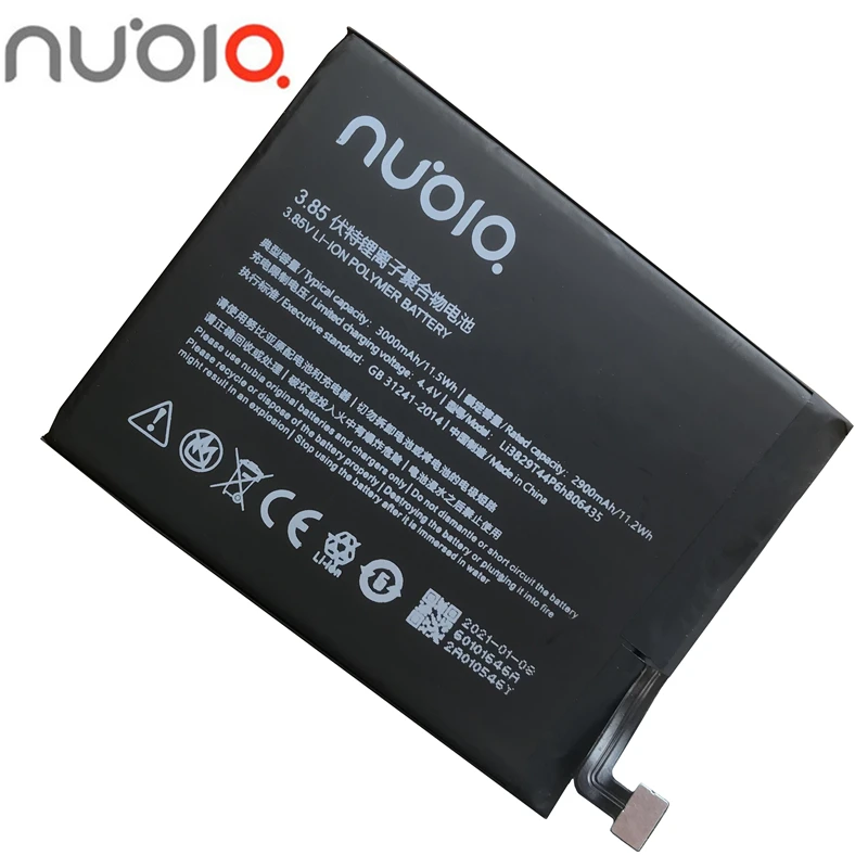 Nubia Оригинальный Новый 3000mAh Li3829T44P6h806435 для ZTE Z11 NX531J / M2 Play NX907J Lite Youth Edition аккумулятор