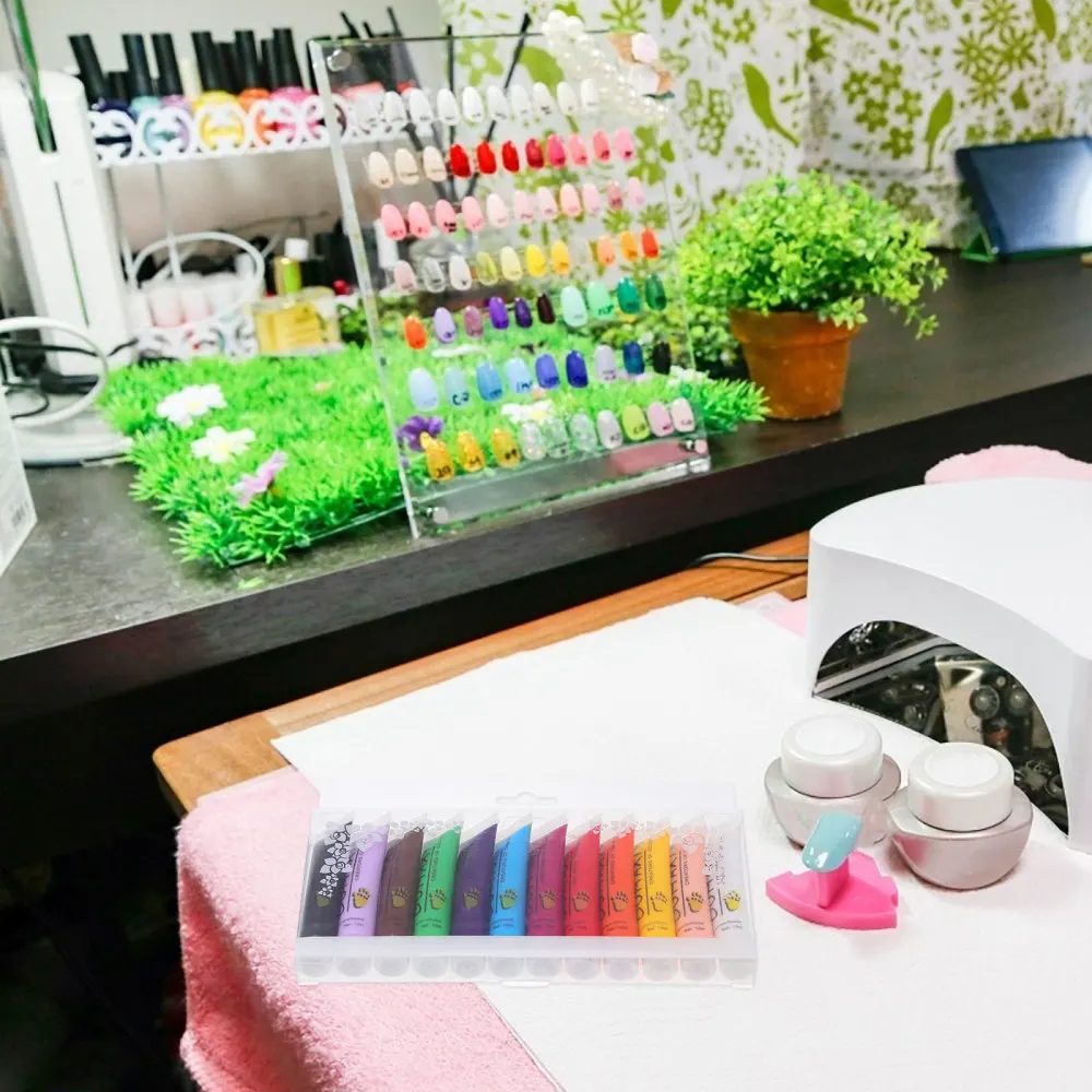 

12pcs 12ML Nail Paint Color Polish Nail Art Pigment Nail Polish Painting