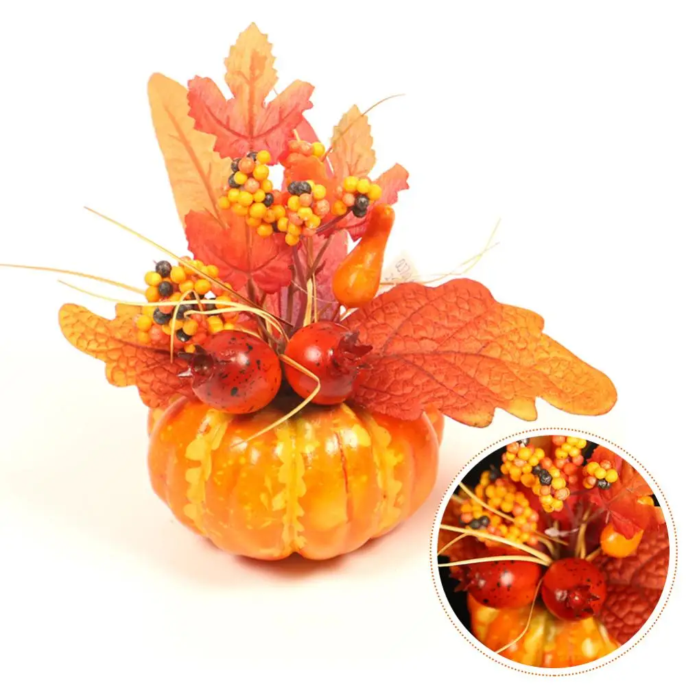 Новые искусственные тыквы кленовый лист граната украшение домашнего стола дом