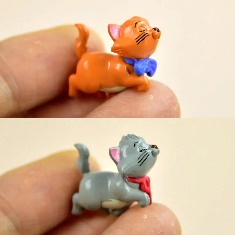 

Disney 20 шт Мини аристократы Мари кошка модель осанки Аниме Коллекция кукла Фигурка Статуэтка для подарки для детей
