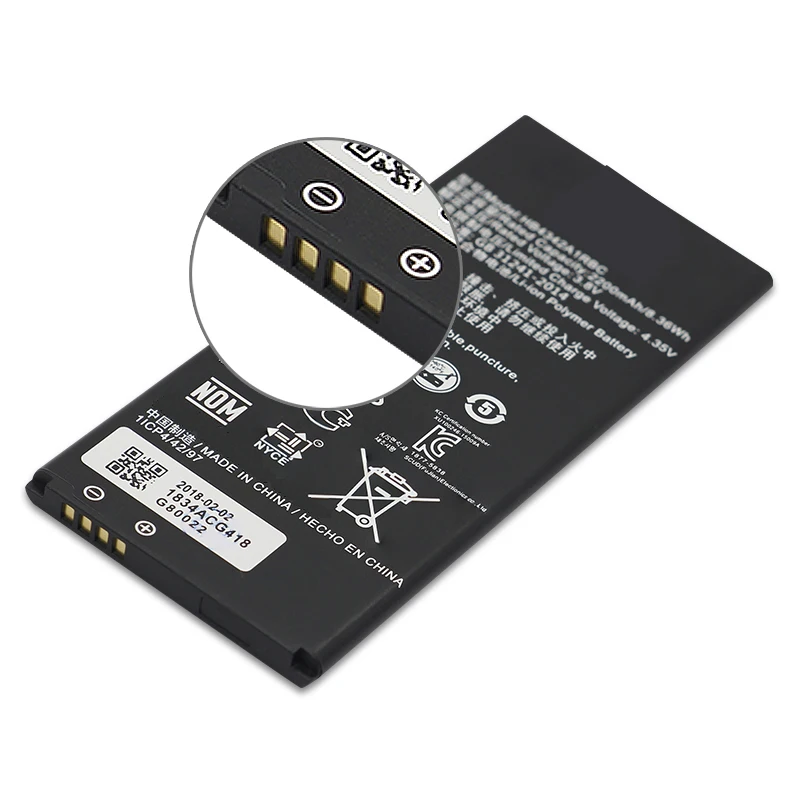 Сменный аккумулятор QrxPower 2200 мач HB4342A1RBC для Huawei y5II Y5 II 2 Ascend 5 + Y6 honor 4A SCL TL00