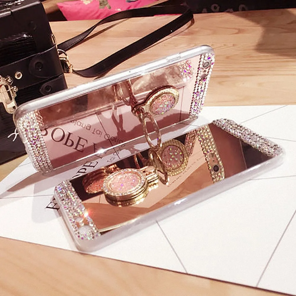 Чехлы-бампер LAPOPNUT с блестящими стразами для Iphone 11 Pro Xs Max Xr X 7 8 Plus 6 6s 5 5s SE |