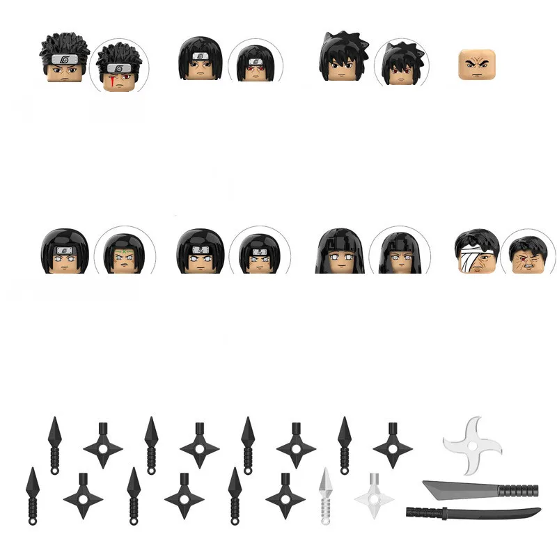 

KDL802 Строительная мини-экшн-игрушка Наруто, ролевая игрушка Uchiha Sasuke Uchiha Itachi Hyga Hinata Chiriku, сборные игрушки