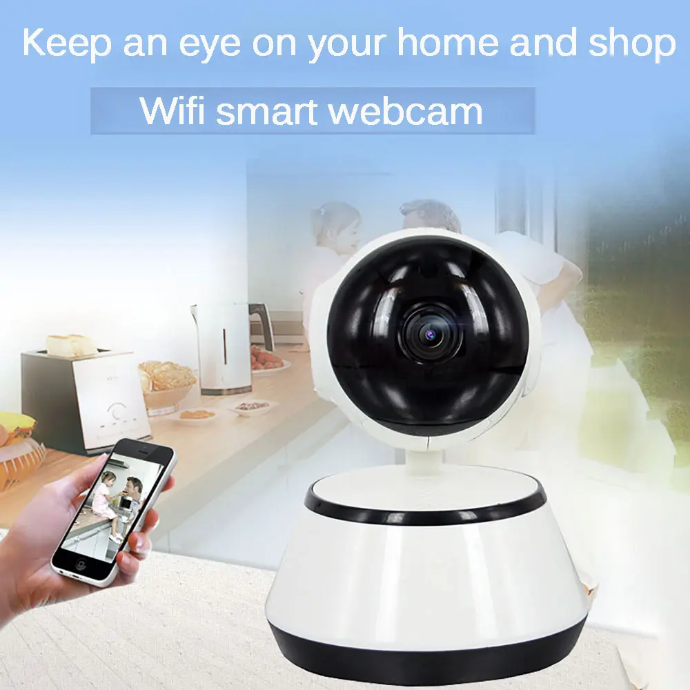 Домашняя IP камера безопасности Wi Fi Встроенная точка доступа беспроводная