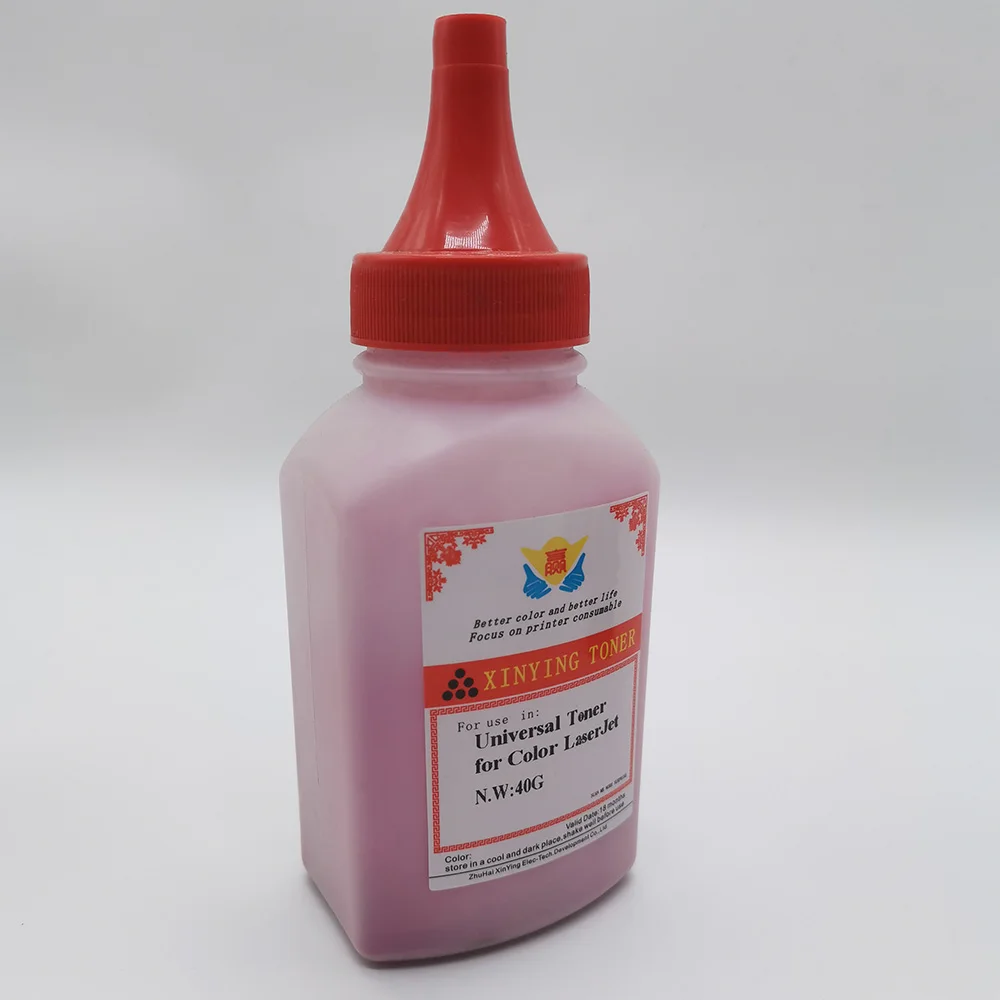 

promotion compatible color refill Toner Powder 40g per bottle universal for HPs LaserJet, LaserJet Pro printer color toner